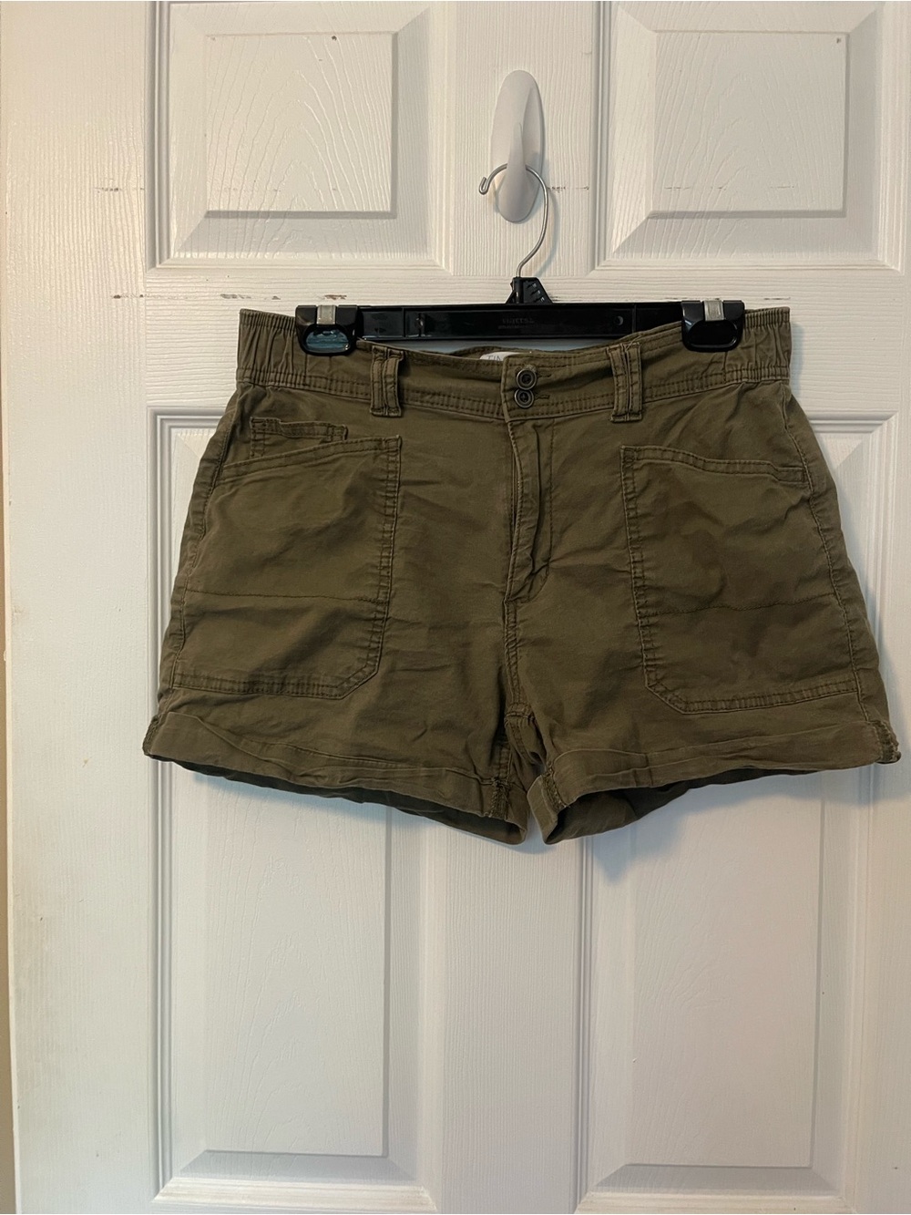 Time and Tru Olive Green Utility Shorts